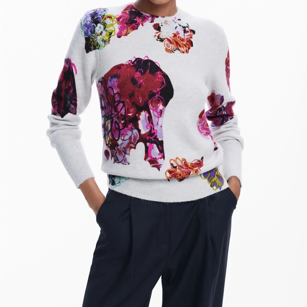 Desigual Floral Sweater M. Christian Lacroix